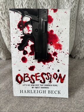 Obsession by Harleigh Beck - White & Red Thriller Paperback